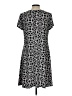 MSK Polka Dots Gray Casual Dress Size L - photo 2