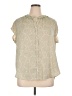 Joie 100% Polyester Green Short Sleeve Blouse Size XL - photo 1