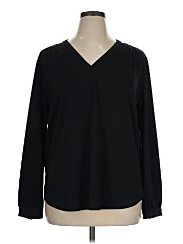Ann Taylor Factory Long Sleeve Blouse (view 1)