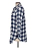 Boston Traders Plaid Blue 3/4 Sleeve Button-Down Shirt Size L - photo 5