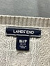 Lands' End 100% Cotton Chevron-herringbone Gray Pullover Sweater Size M - photo 7