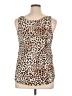 Faded Glory 100% Rayon Tan Sleeveless Top Size XL - photo 2