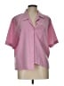 GU Hearts Pink Short Sleeve Blouse Size L - photo 1