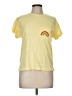 Assorted Brands Solid Graphic Yellow Short Sleeve T-Shirt Size M - photo 1