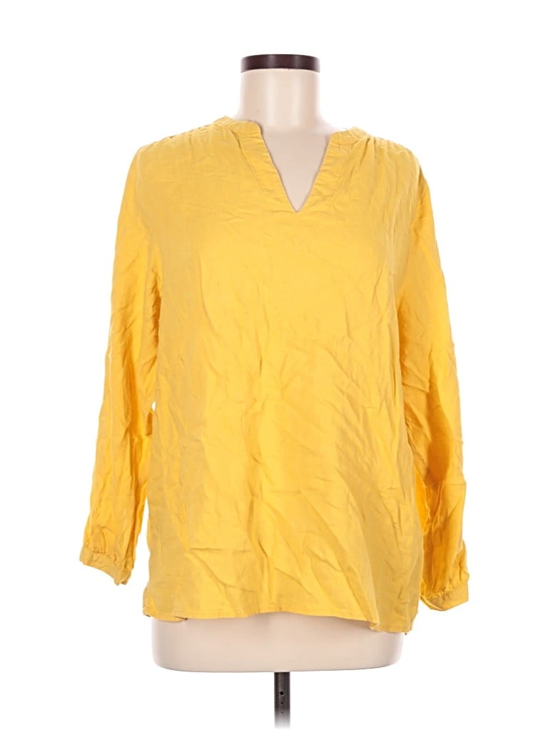 Pre-owned Old Navy 3/4 Sleeve T-shirt In Yellow