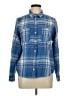 Universal Thread 100% Cotton Plaid Blue Long Sleeve Button-Down Shirt Size L - photo 1
