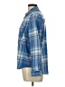 Universal Thread 100% Cotton Plaid Blue Long Sleeve Button-Down Shirt Size L - photo 5