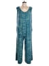 Lularoe Paisley Blue Jumpsuit Size L - photo 1