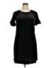 Worthington Solid Black Casual Dress Size L - photo 1