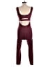 Fabletics Solid Burgundy Jumpsuit Size L - photo 2