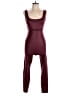 Fabletics Solid Burgundy Jumpsuit Size L - photo 1