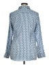 Ann Taylor 100% Polyester Print Blue Long Sleeve Blouse Size 14 - photo 2