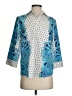 Chico's 100% Cotton Blue 3/4 Sleeve Blouse Size S - photo 1