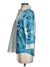 Chico's 100% Cotton Blue 3/4 Sleeve Blouse Size S - photo 5