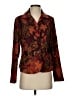 Requirements Print Burgundy Blazer Size S - photo 1