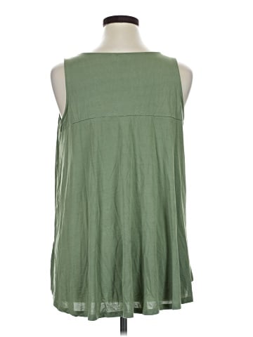 Kaari Blue Sleeveless Blouse (view 2)
