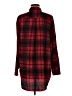 Hippie Rose Plaid Red Long Sleeve Button-Down Shirt Size M - photo 2