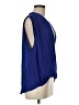 Mason Blue Sleeveless Blouse Size 8 - photo 4