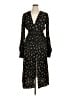 AFRM 100% Polyester Floral Black Casual Dress Size XL - photo 1