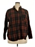 Universal Thread 100% Cotton Plaid Brown Long Sleeve Button-Down Shirt Size XXL - photo 1