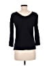 Massimo Dutti Black 3/4 Sleeve Top Size 8 - photo 2