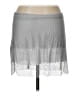 WeWoreWhat Metallic Silver Casual Skirt Size 12 - photo 1