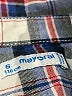 Mayoral Plaid Blue Long Sleeve Button-Down Shirt Size 6 - photo 3