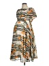 ASOS 100% Polyamide Print Gray Cocktail Dress Size 8 - photo 1