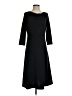 Lands' End Solid Black Casual Dress Size S - photo 1