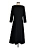 Lands' End Solid Black Casual Dress Size S - photo 2