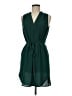 H&M 100% Polyester Solid Green Cocktail Dress Size 6 - photo 1