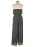 She + Sky 100% Polyester Tweed Gray Jumpsuit Size L - photo 2