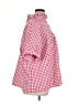 Shein Checkered-gingham Pink Short Sleeve Blouse Size 1X - photo 4