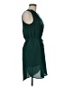 H&M 100% Polyester Solid Green Cocktail Dress Size 6 - photo 4