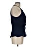 Parker Blue Sleeveless Silk Top Size L - photo 4