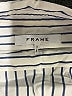FRAME 100% Cotton Stripes Ivory Short Sleeve Blouse Size S - photo 7