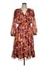 MSK 100% Polyester Paisley Orange Casual Dress Size XL (petite) - photo 1