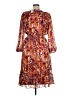 MSK 100% Polyester Paisley Orange Casual Dress Size XL (petite) - photo 2