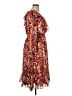 MSK 100% Polyester Paisley Orange Casual Dress Size XL (petite) - photo 4