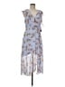 Lulus 100% Polyester Floral Blue Casual Dress Size M - photo 1