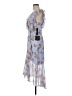 Lulus 100% Polyester Floral Blue Casual Dress Size M - photo 5