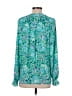 Lilly Pulitzer 100% Polyester Green Long Sleeve Blouse Size S - photo 2