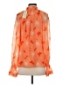 Ramy Brook 100% Polyester Orange Long Sleeve Blouse Size XS - photo 2