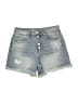 Vanilla Star 100% Cotton Blue Denim Shorts Size 3 - photo 1