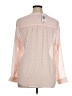Torrid 100% Polyester Pink Long Sleeve Blouse Size 1X Plus (1) - photo 2