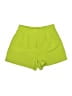 Happily Grey Solid Green Shorts Size S - photo 1