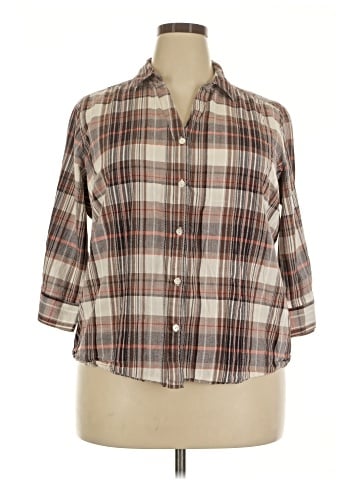 Preswick & Moore 3/4 Sleeve Button-Down Shirt (view 1)