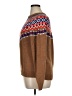 J.Crew Factory Store 100% Cotton Argyle Brown Pullover Sweater Size XL - photo 5