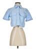 Zara Blue Short Sleeve Button-Down Shirt Size S - photo 1