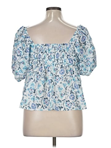 LC Lauren Conrad Short Sleeve Blouse (view 2)